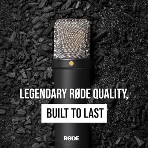 R&Oslash;DE NT1 Signature Series Condenser Microphone with SM6 Shockmount and Pop Filter - Black