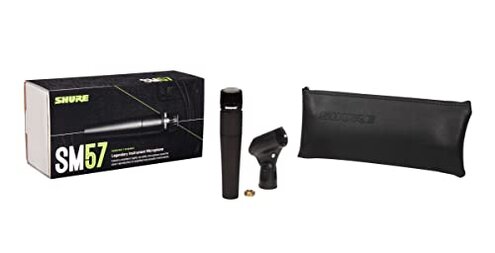 Shure SM57 Professional XLR Dynamic Microphone &ndash; Cardioid Mic for Instruments, Amplifiers, Drums & Live Performance Recording (SM57-LC)