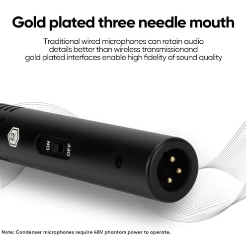 W IN-MIX 7 Piece Wired Dynamic Drum Mic Kit (Whole Metal)- Kick Bass, Tom/Snare & Cymbals Microphone Use for Drums, Vocal, Other Instrument Complete with Thread Clip, Mics Holder