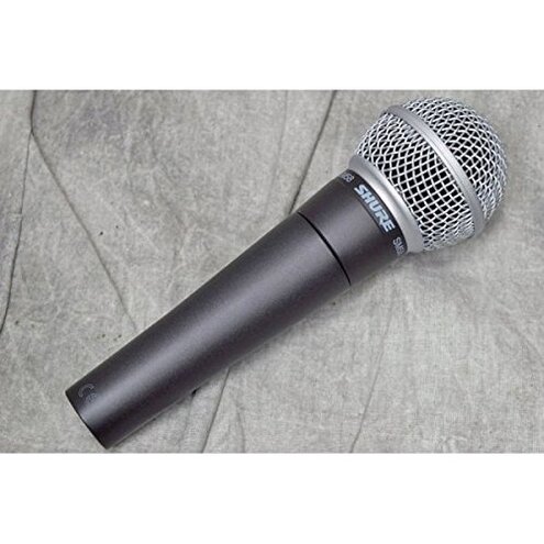Shure SM58 Pro XLR Dynamic Microphone with On/Off Switch - Professional Studio & Live Performance Cardioid Mic for Vocals, Podcasting, and Recording (SM58S)