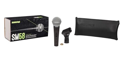 Shure SM58 Pro XLR Dynamic Microphone with On/Off Switch - Professional Studio & Live Performance Cardioid Mic for Vocals, Podcasting, and Recording (SM58S)