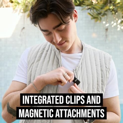 R&Oslash;DE Wireless Micro - Compact Wireless Microphone, Two Mics with Charge Case for Smartphone Content Creation - USB-C, Black