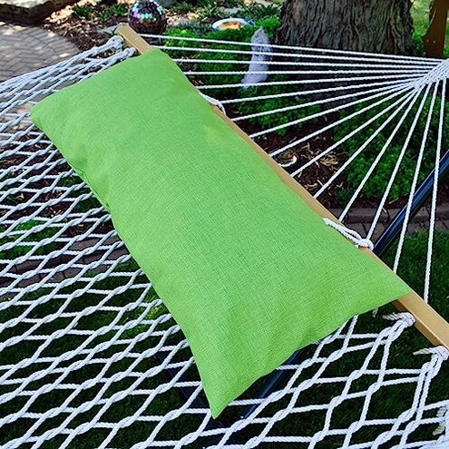 Algoma Net Deluxe Hammock Pillow Kiwi Rave