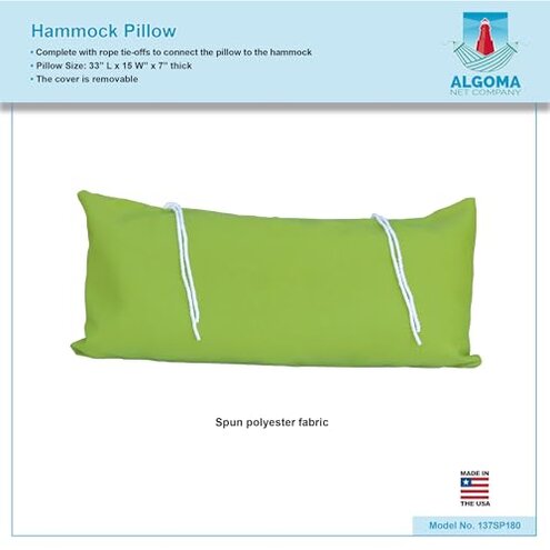 Algoma Net Deluxe Hammock Pillow Kiwi Rave