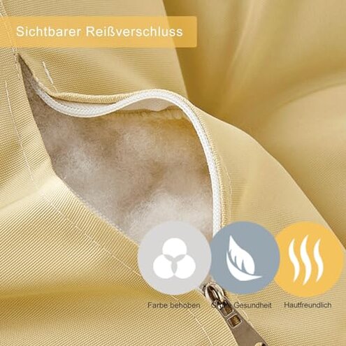 UKIOPKM Indoor Outdoor Waterproof Papasan Chair Cushion Egg Chair Cushion Hanging Chair Cushion Patio Chair Mat for Rocking Chair Seats(Dark Coffee Color,50 * 50cm)