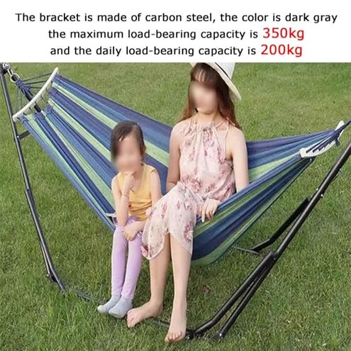 Hammock Stand, 3 Gears Adjustable Swing Stand Can Bear 350kg, for Garden Patio Travel Camping Picnic(Stand Only)