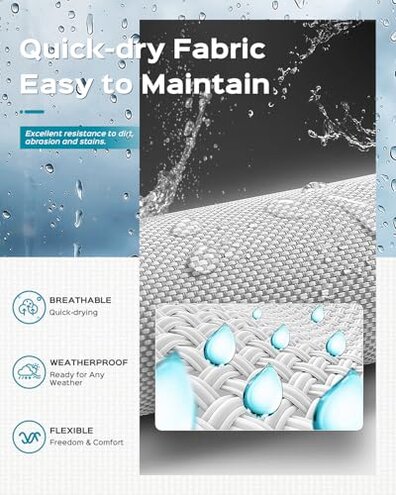 Aluminum Chaise Lounge Ourdoor - Foldable & Assemble Free Outdoor Lounge Chair with 5 Adjustable Backrest, Patio Lounge Chair for Outside Poolside Beach Pool, Khaki