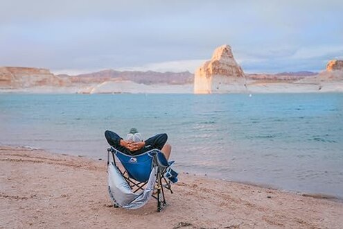 GCI Outdoor Pod Rocker Outdoor Rocking Chair with SunShade Canopy