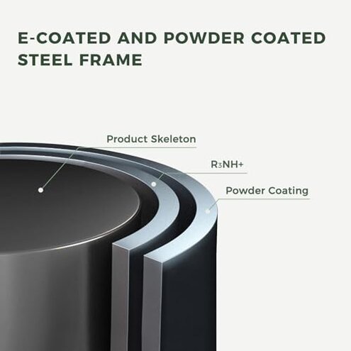 Grand patio Outdoor Rocking Chair, E-Coated Modern Cozy Lounge Rocker Chair with Cushion for Balcony Porch Patio, Gray