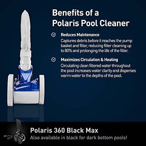 Polaris Vac-Sweep 360 Pressure-Side Cleaner for In-Ground Pools with a Dedicated Return Line