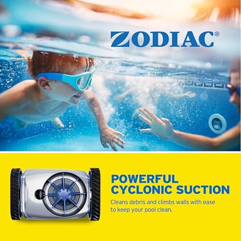 Zodiac MX6 Suction-Side In-Ground Pool Cleaner, Cyclonic Suction and X-Trax for Extreme Maneuverability