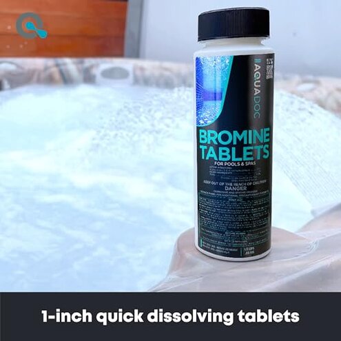 AquaDoc Bromine Tablets for Hot Tub & Spa - 1.5lbs Sanitizing Bromine Recommended for Hot Tubs
