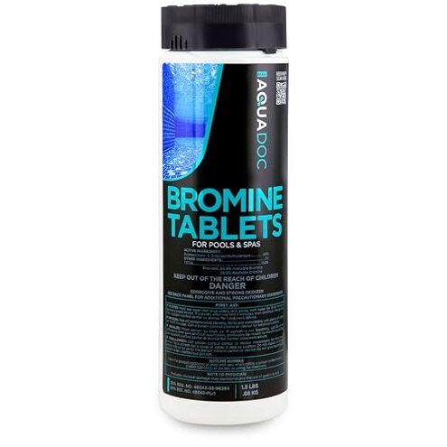 AquaDoc Bromine Tablets for Hot Tub & Spa - 1.5lbs Sanitizing Bromine Recommended for Hot Tubs