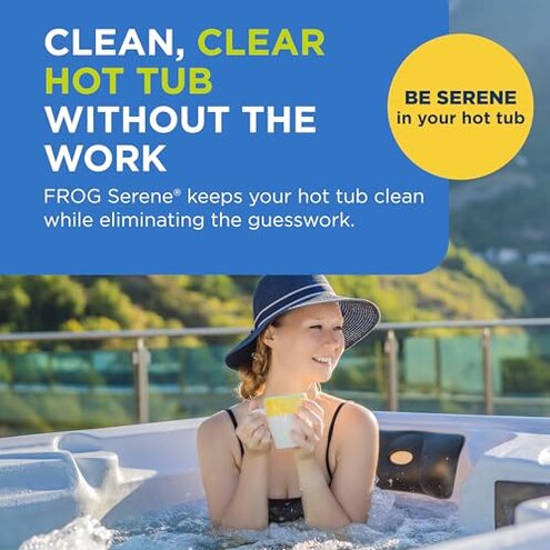 FROG Serene Replacement Mineral and Bromine Cartridge Kit for use with Hot Tub FROG Serene Floating Sanitizing System - Prefilled for Quick & Easy Hot Tub Maintenance - 4 Month Bundle