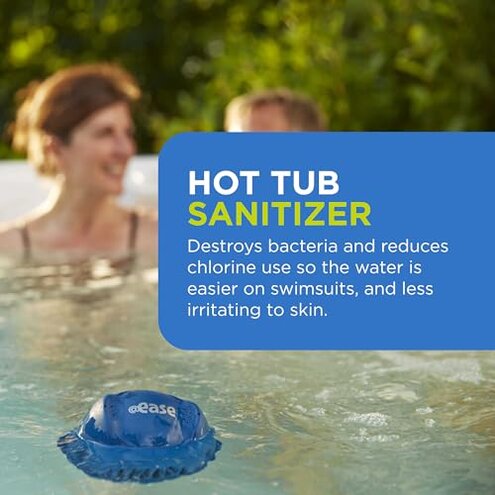 FROG @Ease Floating System for Hot Tubs - Quick & Easy Self-Regulating Hot Tub Sanitizer - Hot Tub Maintenance System with Sanitizing Minerals & SmartChlor Technology