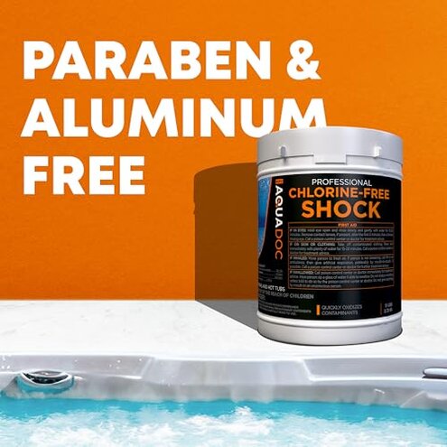 Aquadoc Non-Chlorine Spa Shock for Hot Tub - Chlorine Free Treatment & Enhanced Shock to Assist Bromine - Suitable Oxidizer - 5lbs
