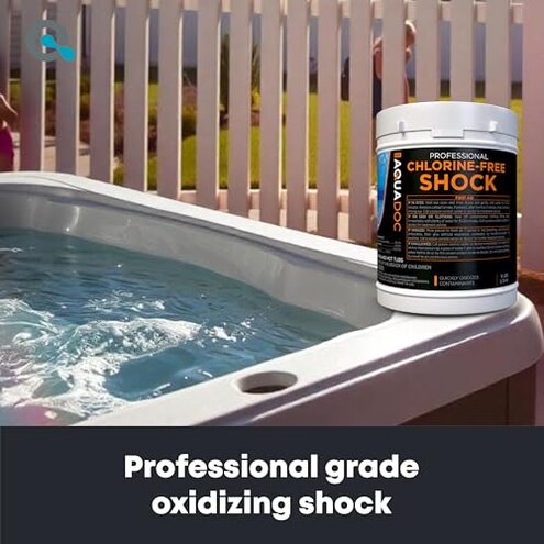Aquadoc Non-Chlorine Spa Shock for Hot Tub - Chlorine Free Treatment & Enhanced Shock to Assist Bromine - Suitable Oxidizer - 5lbs