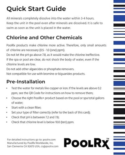 PoolRx Pool Unit #101066 6 Month Algaecide Treats 20k-30k gallons, Black