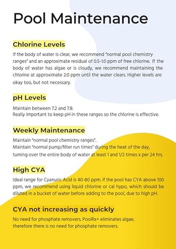 PoolRx Pool Unit #101001 6 Month Algaecide Blue Treats 7.5k-20k gallons, Single