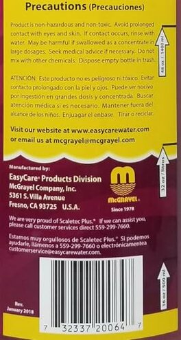 EasyCare 20064 Scaletec Plus Descaler and Stain Remover, 64 oz. Bottle