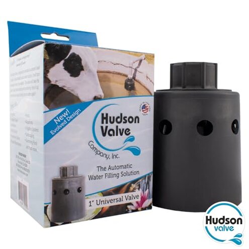 Hudson Valve V Hudson Tank Valve for Livestock - 718H, nylon resin, Black
