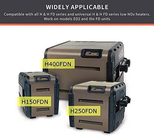 Upgraded FDXLBKP1930 Keypad and Bezel Assembly and IDXL2DB1930 Display Board Compatible with Hayward Universal H-Series Low NOX Pool Heater H150FDN H150FDP H200FDN H250FDN H300FDN H350FDN H400FDN