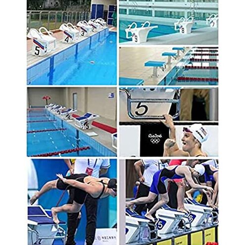 CHUNTIANMEI Diving Board Professional Heavy Duty Diving Board, Stainless Pool Jumping Platform, Anti Slip Rubber Surface, Competition Diving Board Deck, Diving Boards for Inground Pools