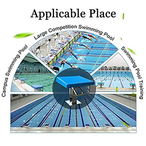 CHUNTIANMEI Diving Board Professional Heavy Duty Diving Board, Stainless Pool Jumping Platform, Anti Slip Rubber Surface, Competition Diving Board Deck, Diving Boards for Inground Pools