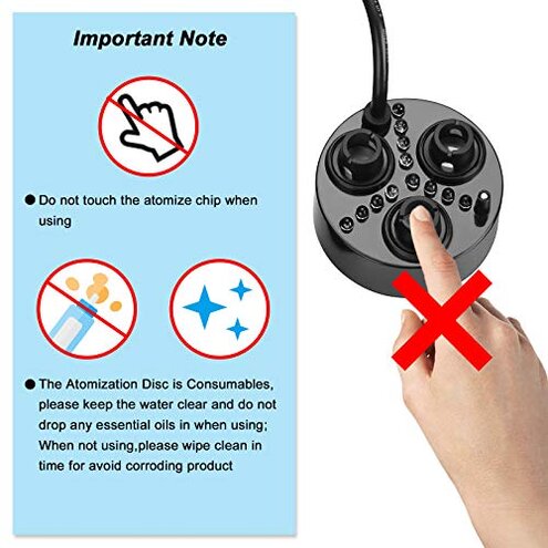 FITNATE 3-Head Mist Maker with Floating Buoy, 7-Color LED and 1500ml/h Output for Pond Halloween Landscape