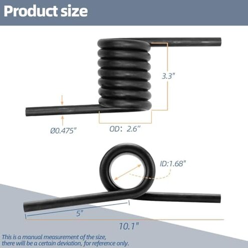 Heavy-Duty Trailer Ramp Spring,Trailer Coil Springs Left & Right Side RS16933LH RS16933RH