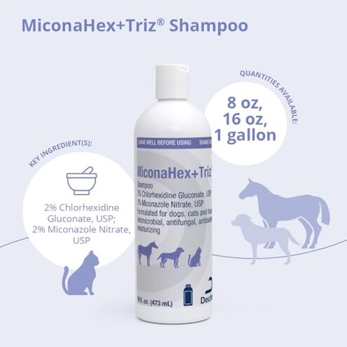 MiconaHex+Triz Shampoo for Dogs, Cats and Horses, 16 oz