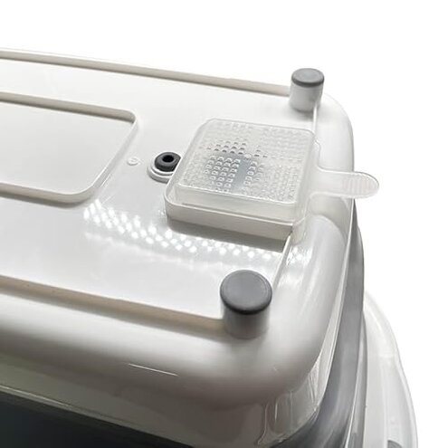 Goderewild 7.1 Gal/27L Multipurpose Collapsible Pet Bathtub Upgraded with Drainage Hole and Pet Hair Collector for Bathing/Shower, Portable Laundry Basket-Foldable Bathing Tub-Storage Organizer.