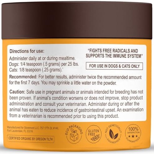 Petsmont Buddy Guard for Lumps and Bumps, Lipoma for Dogs & Cats, Patent Pending Organic 8 Mushroom Powder Blend Natural Dog Probiotic & Immune Support Chaga, Reishi, Lion's Mane, Turkey Tail Mushroom