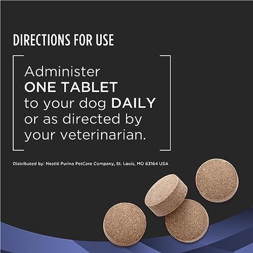 Purina Pro Plan Veterinary Supplements FortiFlora Probiotics for Dogs Chewable Tablets for Digestive Gut Health and Diarrhea - 45 ct. Canister