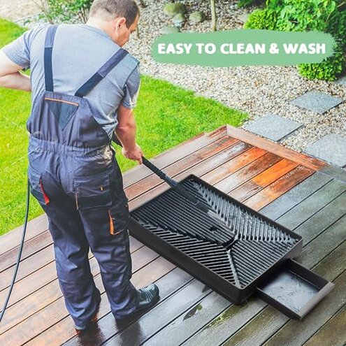 Dog Grass Pad With Tray, 25" x 20" Potty for Puppy Training, Reusable Artificial Pee Pad, Indoor/Outdoor Pet Toilet Loo, 3-Layer System