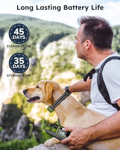 Jugbow Dog Shock Collar 2 Dogs (10-120Lbs) - 4200FT Dog Training Collar with Remote IPX7 Waterproof Electric Collar with 4 Training Modes, Security Lock, Rechargeable e-Collar for All Breeds, Sizes