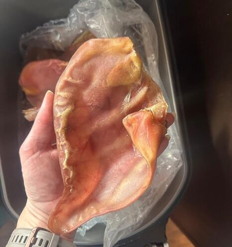 All Natural Jumbo Whole Pig Ears for Dogs (100 Pack) &ndash; 100 Natural Pork Ear Dog Treat by Pets Plus Natural, 2.5 Pound