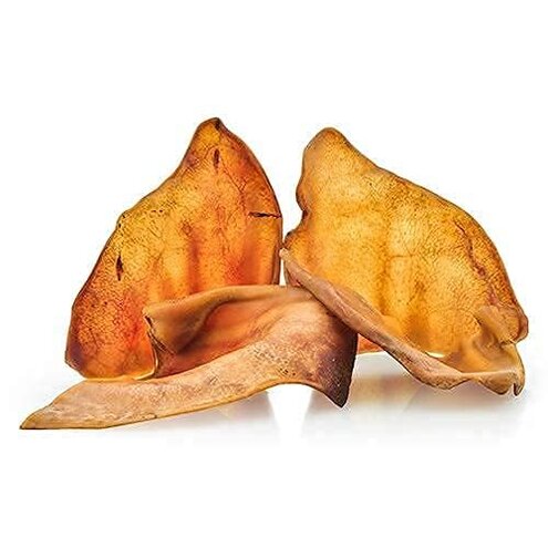 All Natural Jumbo Whole Pig Ears for Dogs (100 Pack) &ndash; 100 Natural Pork Ear Dog Treat by Pets Plus Natural, 2.5 Pound