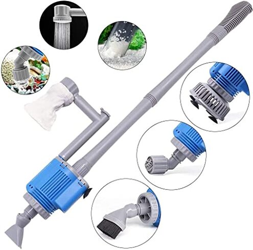 UPETTOOLS Aquarium Gravel Cleaner - Electric Automatic Removable Vacuum Water Changer Sand Algae Cleaner Filter Changer 110V/28W
