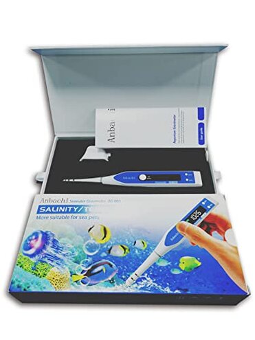 Digital Salinity Meter 3-in-1 Saltwater Tester &ndash; Specific Gravity, Salinity & Temperature Pen Hydrometer, High Accuracy Water Quality Tester for Aquarium, Marine, Pool, Hydroponics, Aquaculture
