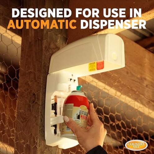 Country Vet Metered Insecticide Fly Spray - 6.4 oz (Case of 12) - 342050CVA - Kills GNATS and Small Flying Moths