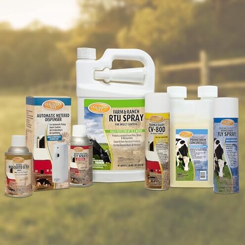 Country Vet Metered Insecticide Fly Spray - 6.4 oz (Case of 12) - 342050CVA - Kills GNATS and Small Flying Moths
