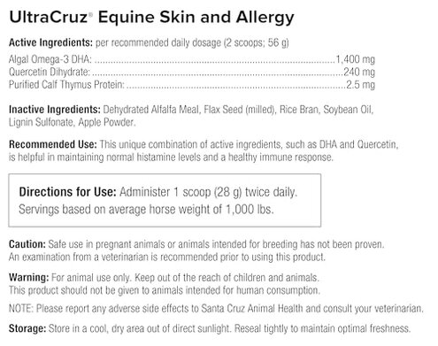 UltraCruz&reg; Equine Skin and Allergy, 4 lb
