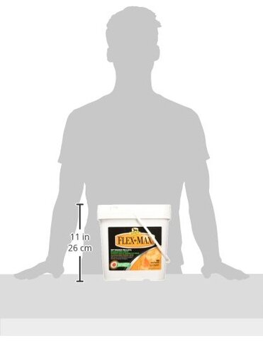 Absorbine Flex+Max Horse Joint Supplement Pellets, Highly Palatable, Comprehensive Equine Formula with Glucosamine, MSM, Chondroitin & Flaxseed, 10lb Tub / 60 Day Supply