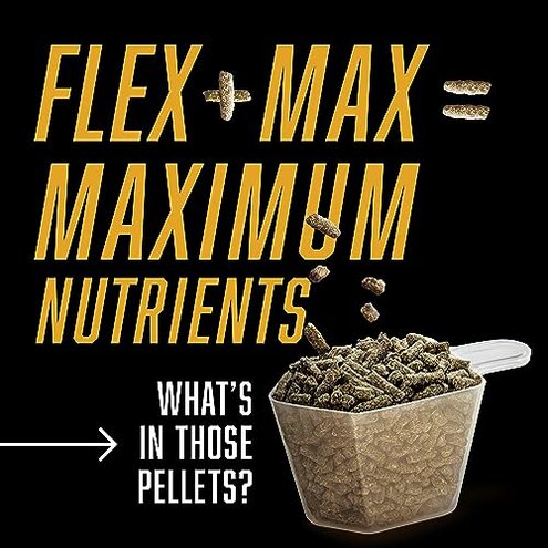 Absorbine Flex+Max Horse Joint Supplement Pellets, Highly Palatable, Comprehensive Equine Formula with Glucosamine, MSM, Chondroitin & Flaxseed, 10lb Tub / 60 Day Supply