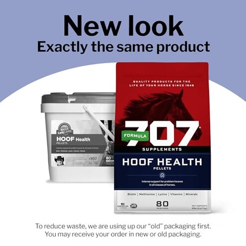 Formula 707 Hoof Health Equine Supplement 5 lb Bag - 80 Servings &ndash; Biotin, Amino Acids, and Minerals to Improve and Support Healthy Horse Hooves
