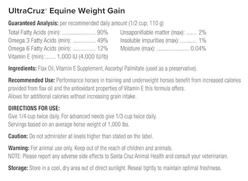 UltraCruz&reg; Equine Weight Gain, 1 Gallon