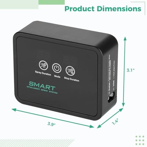 Reptile Tank Humidifier With Smart Spray System, Led Touch Control & Timer