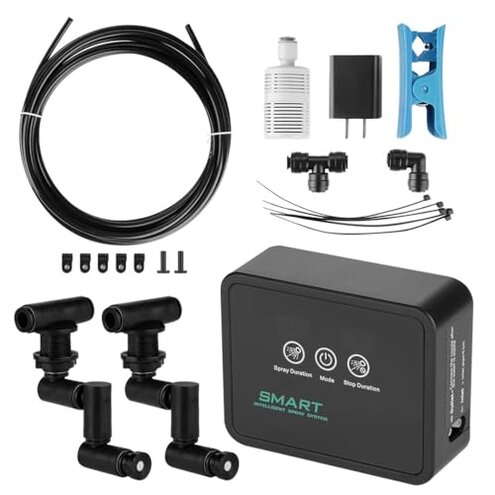 Reptile Tank Humidifier With Smart Spray System, Led Touch Control & Timer