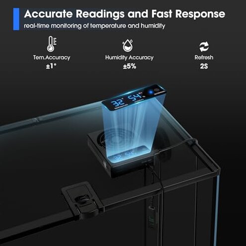 Reptile Dimming Thermostat Reptile Terrarium Thermometer Hygrometer